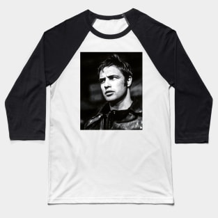 Brando in Leather Baseball T-Shirt